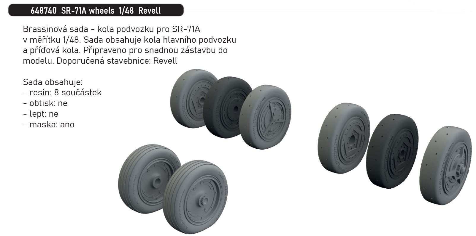Fotografie 1/48 SR-71A wheels (REVELL)