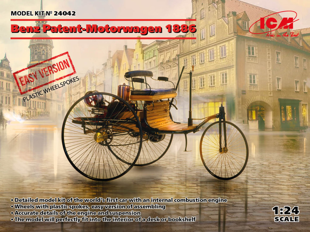Fotografie 1/24 Benz Patent-Motorwagen 1886 (EASY version)