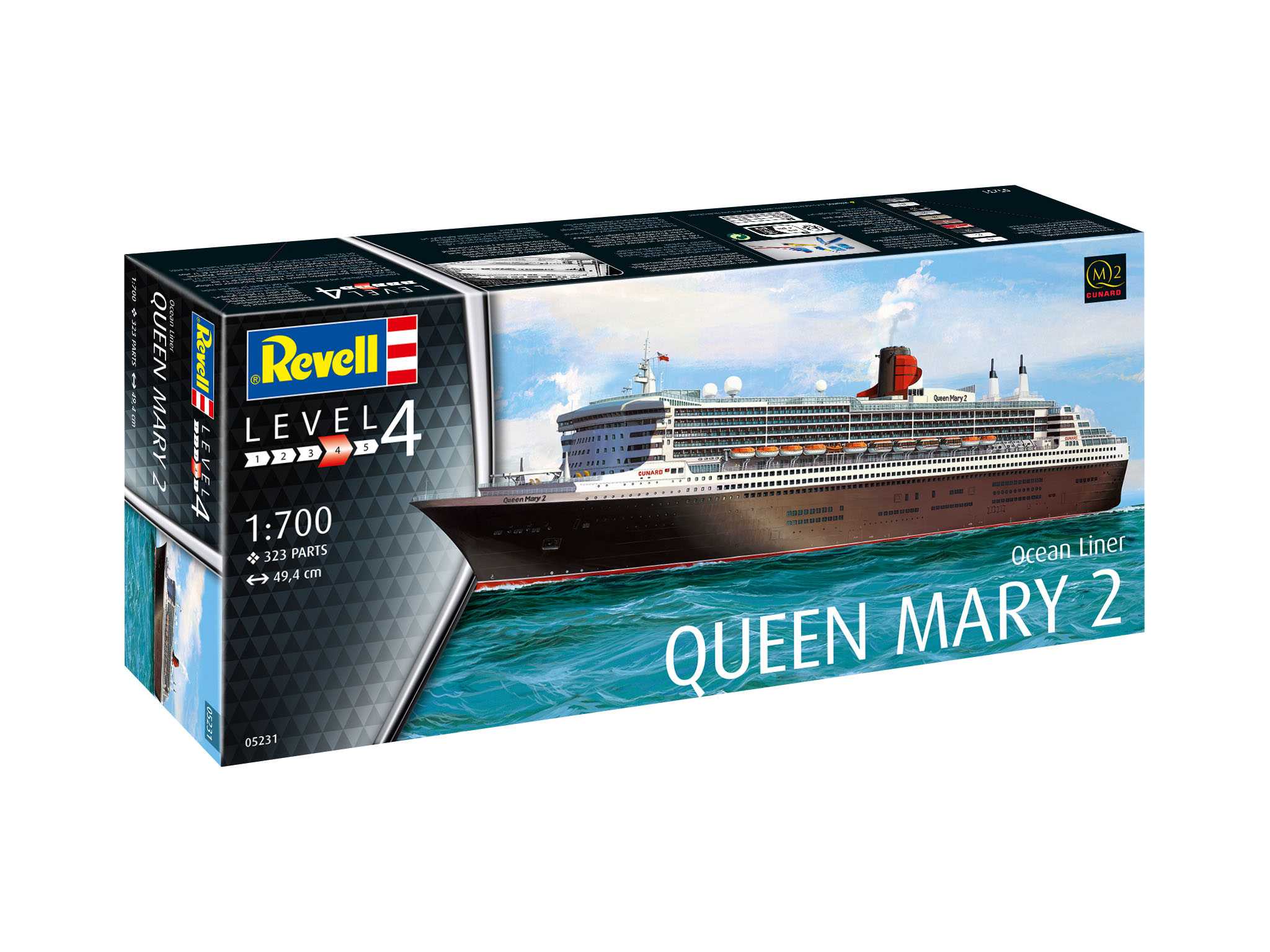 Fotografie Plastic ModelKit loď 05231 - Queen Mary 2 (1:700)