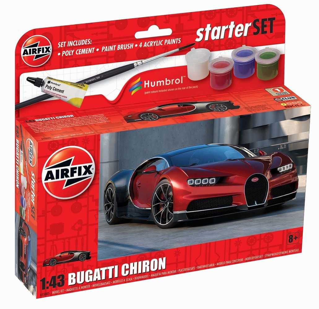 Starter Set auto A55005 - Bugatti Chiron (1:43)