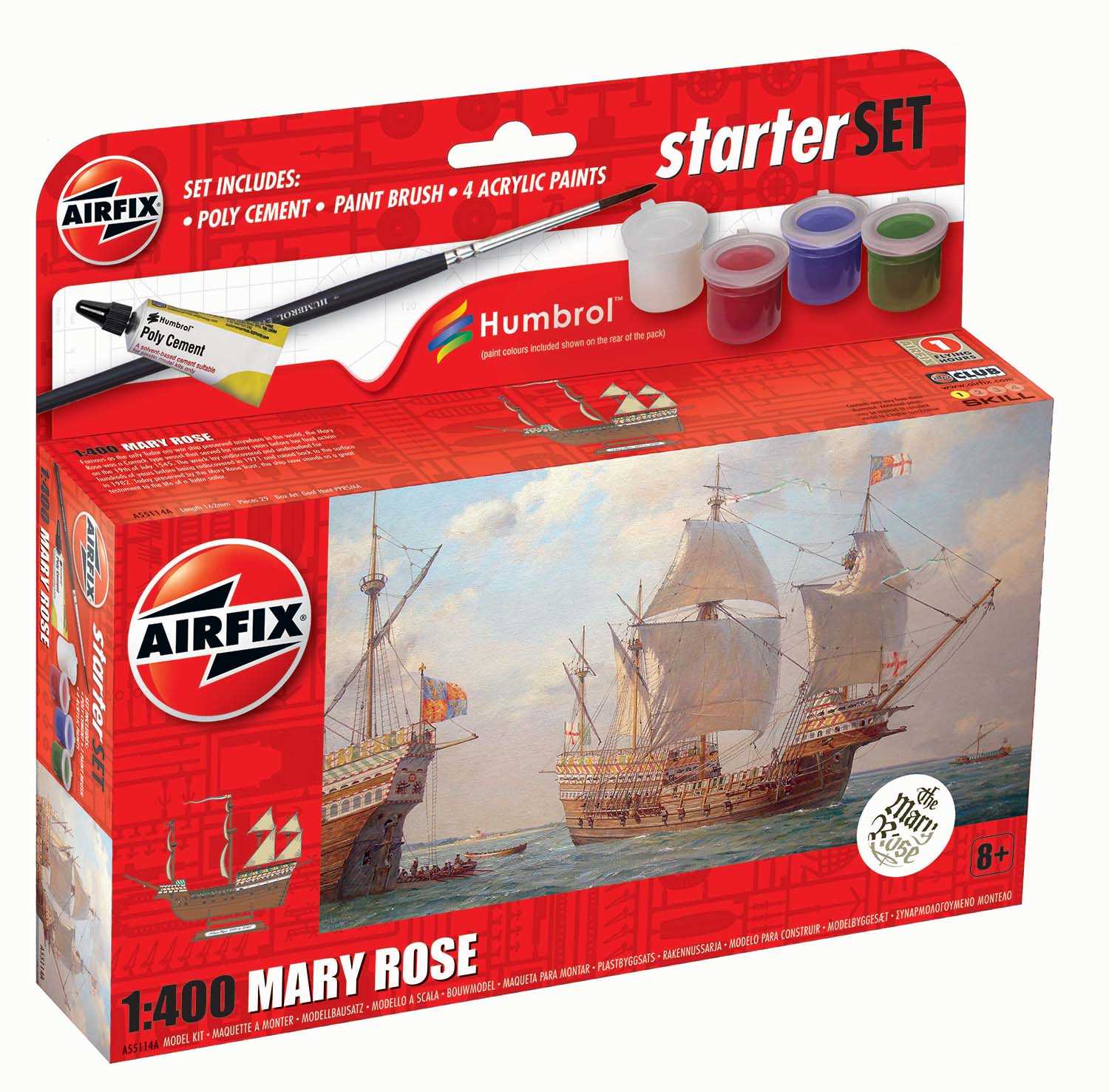 Fotografie Starter Set loď A55114A - Mary Rose (1:400)