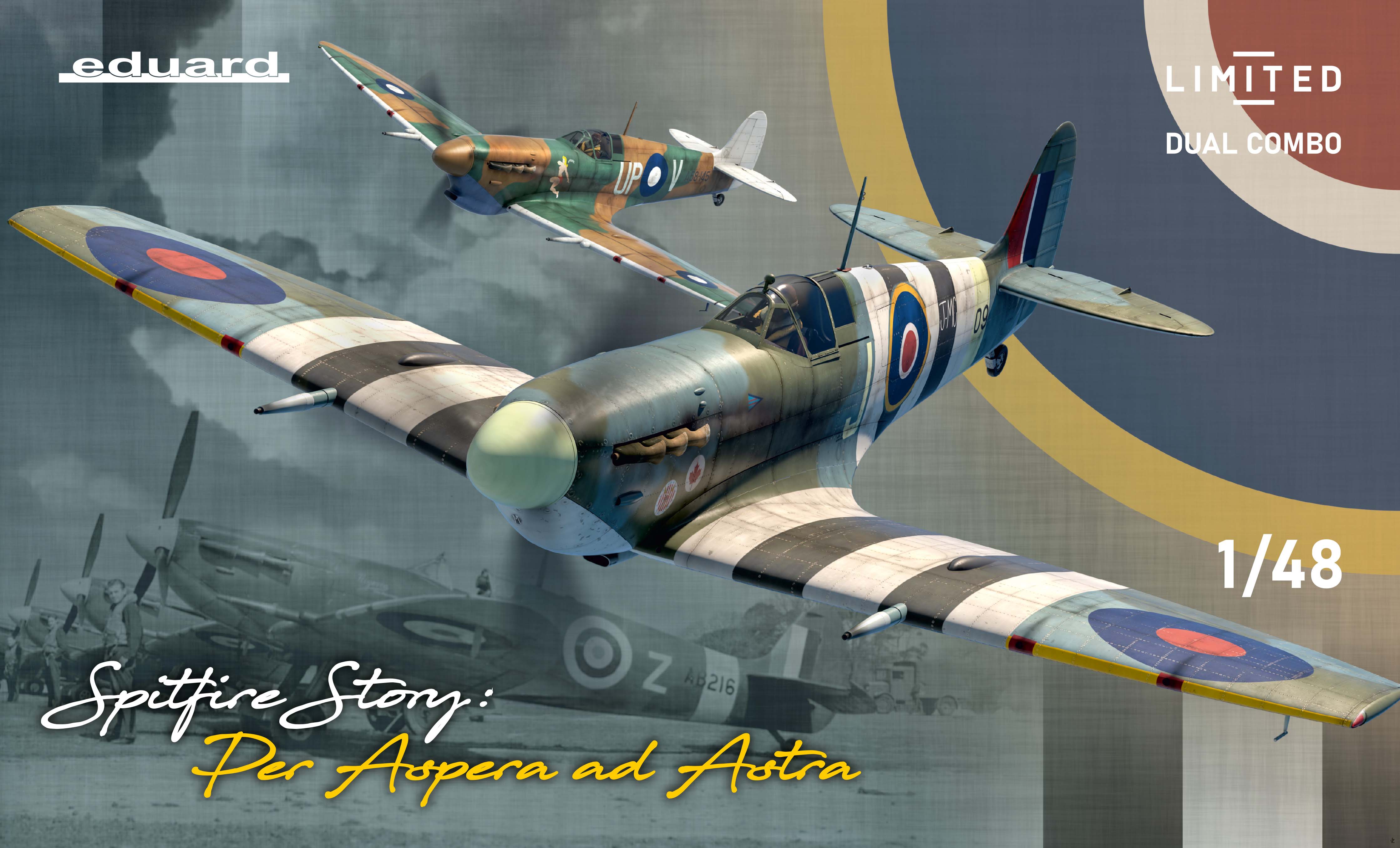 1/48 SPITFIRE STORY (Spitfire Mk.Vb a Vc): Per Aspera ad Astra - DUAL COMBO (Limited edition)