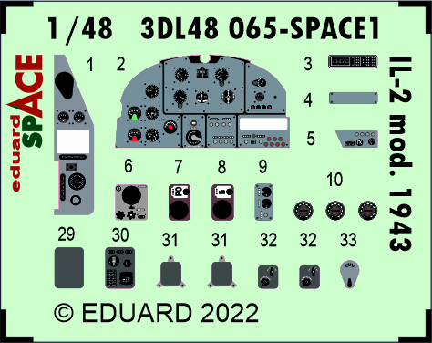 1/48 Il-2 mod. 1943 SPACE (ZVEZDA)