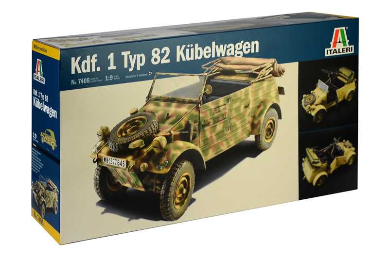 Fotografie Model Kit military 7405 - Kdf.1 Typ 82 Kübelwagen (1:9)