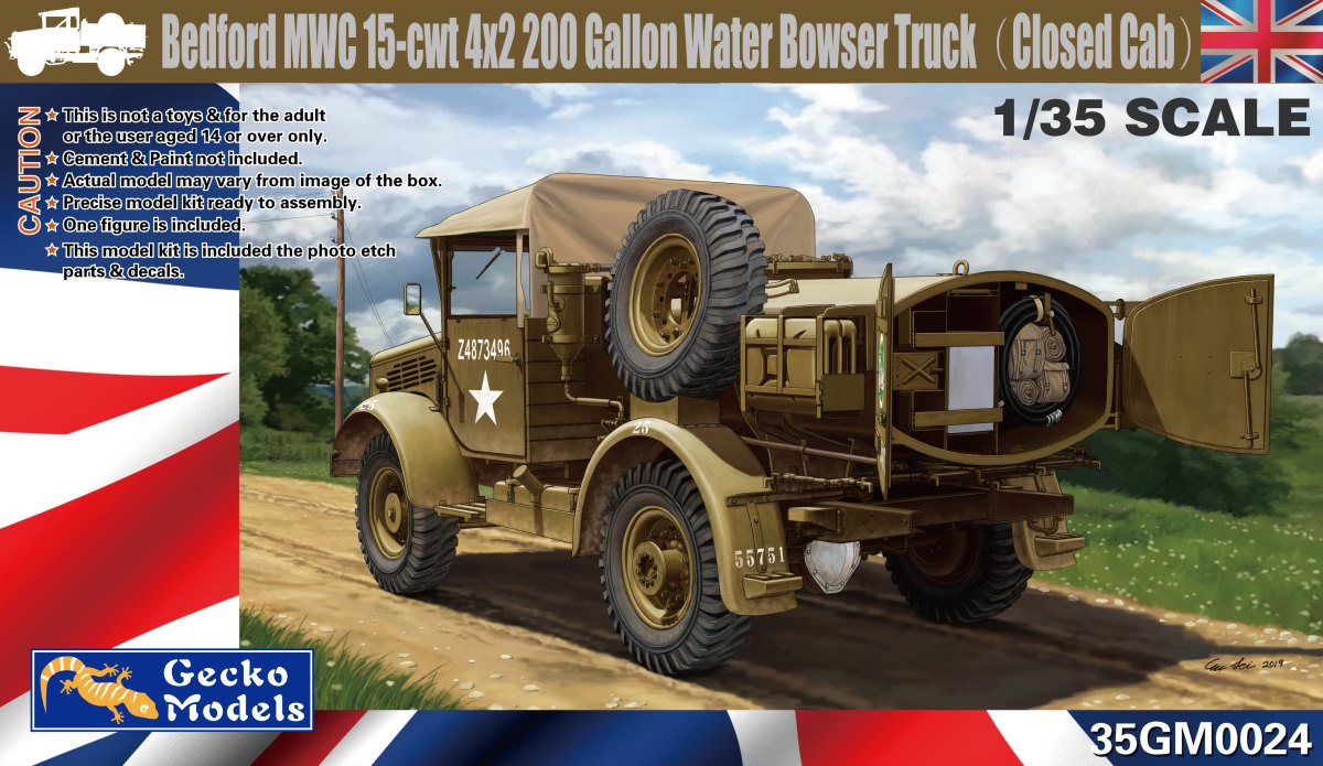 Fotografie 1/35 Bedford MWC 15-cwt 4x2 200 Gallon Water Bowser Truck (Closed Cab)