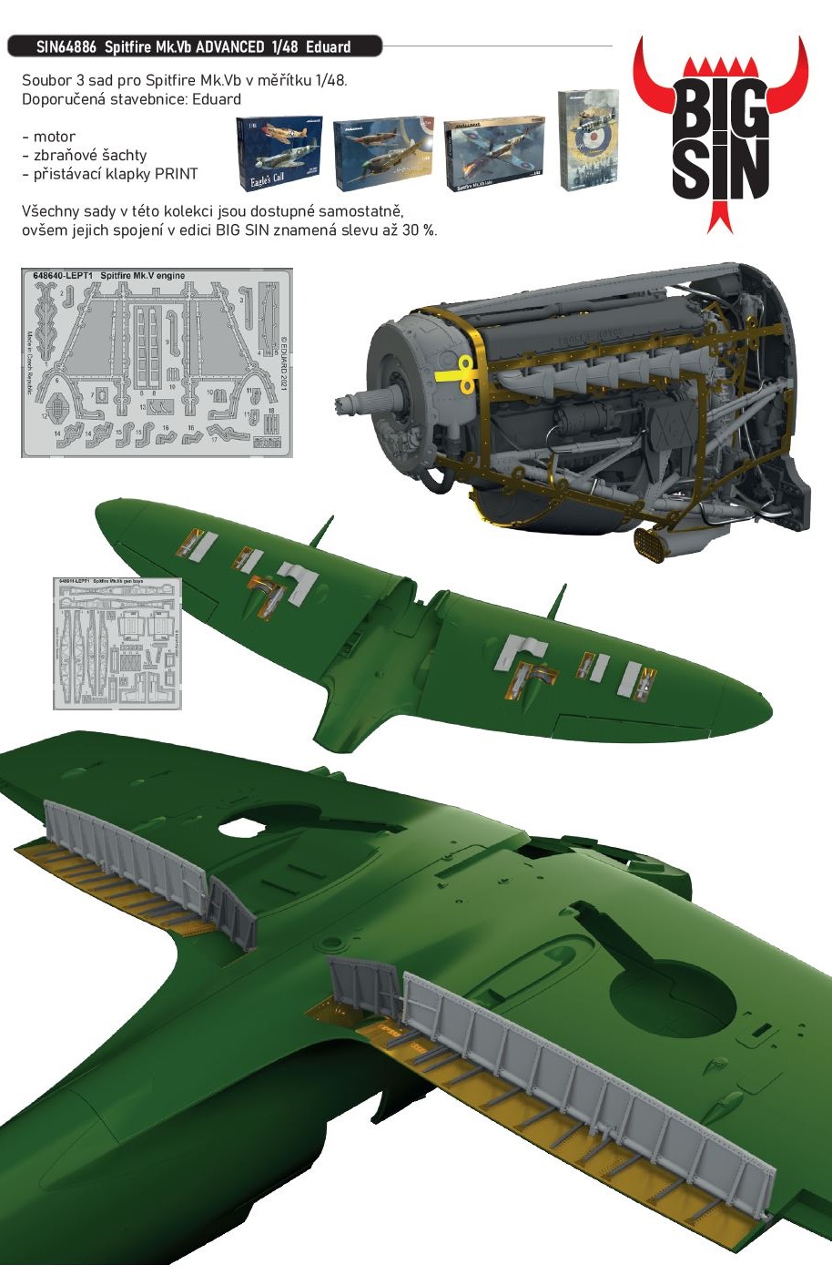 1/48 Spitfire Mk.Vb ADVANCED (EDUARD)