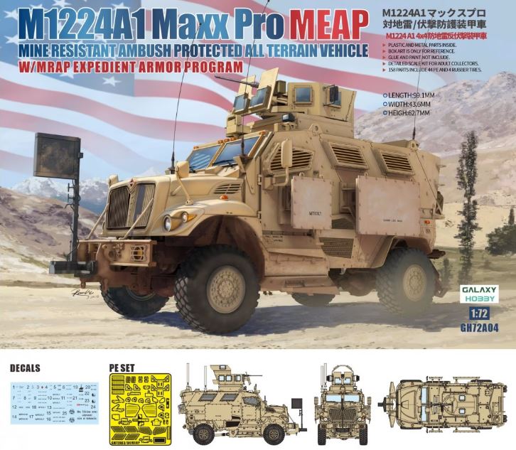 1/72 M1224A1 MaxxPro MEAP w/MRAP Exped. Armor Program