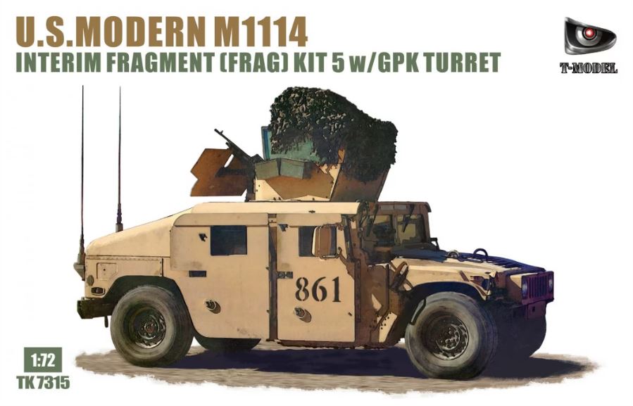 Fotografie 1/72 M1114 Interim Fragment (FRAG) Kit 5 w/GPK Turret