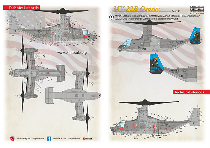 1/48 MV-22B Osprey Part 2 (wet decals)