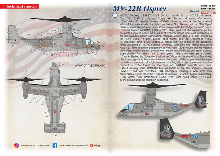 1/72 MV-22B Osprey Part 2 (wet decals)