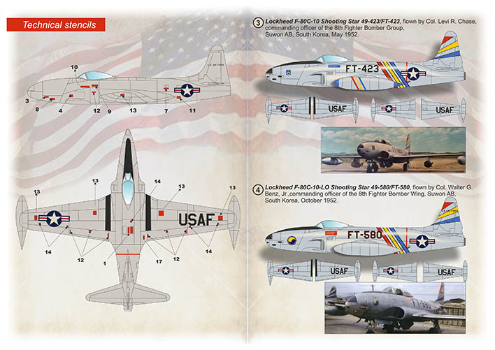 1/72 Lockheed F-80, Commanding office: USA&Europe