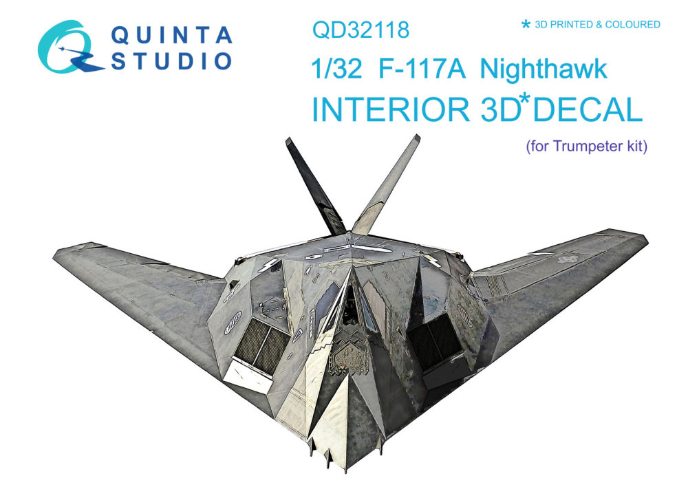1/32 F-117A 3D-Print&col. Interior (TRUMP)