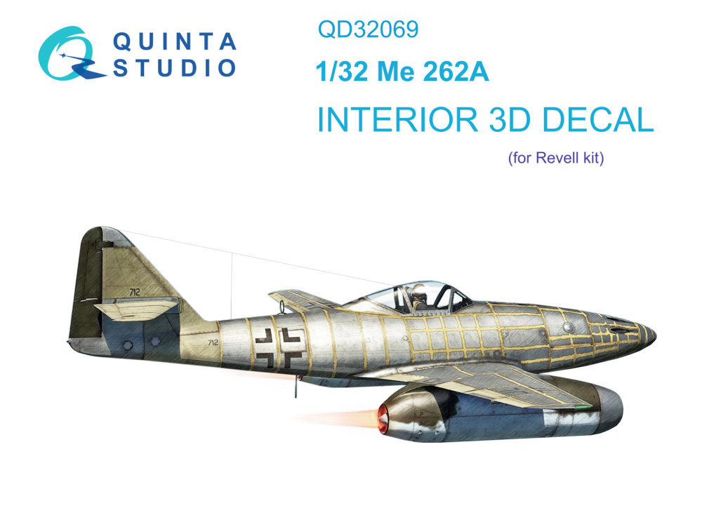 1/32 Me 262A 3D-Print&col. Interior (REV)