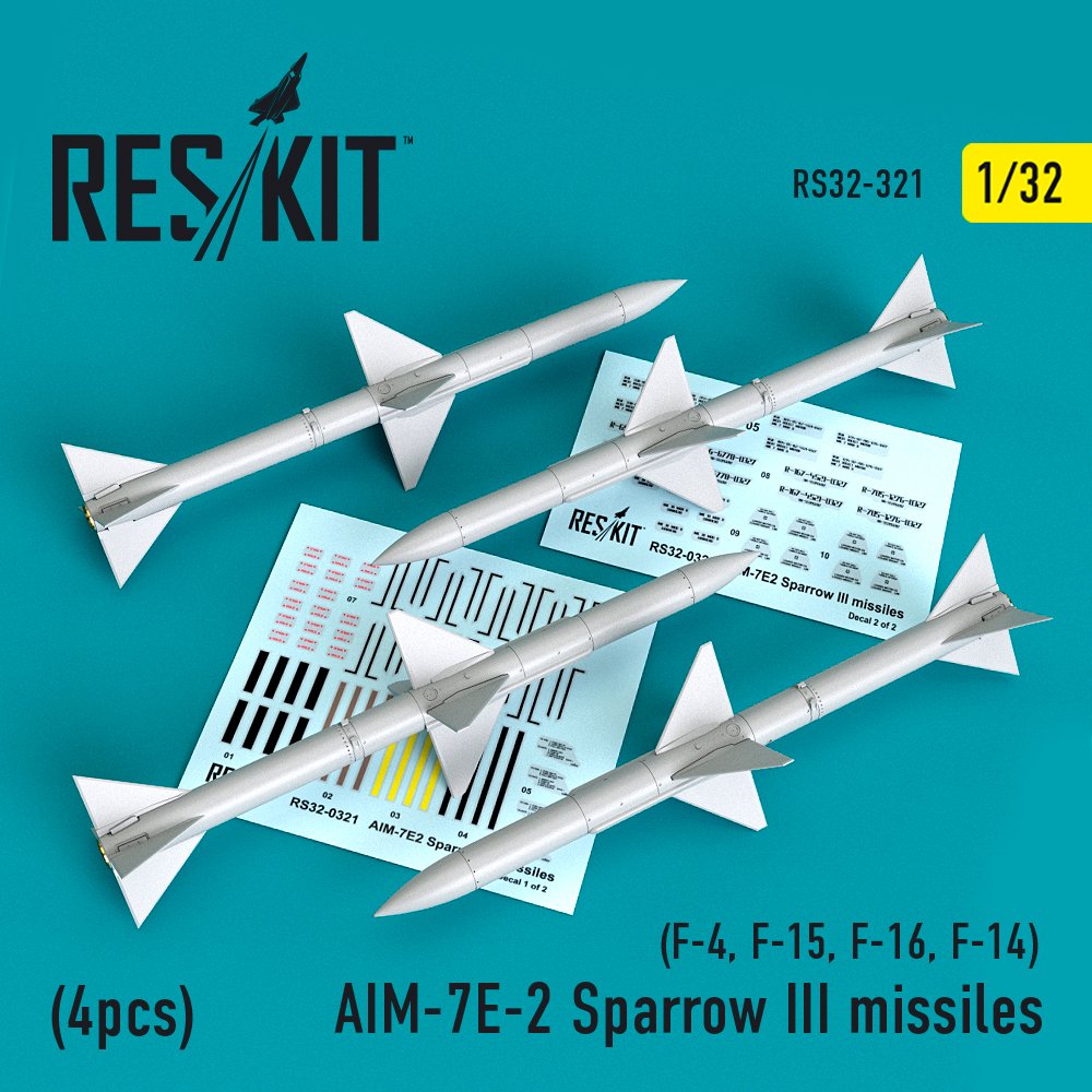 1/32 AIM-7E-2 Sparrow III missiles (4 pcs.)