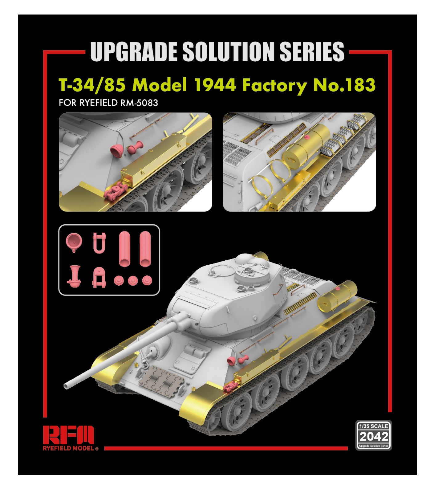 1/35 Upgrade set for RFM5083 T-34/85 Model 1944