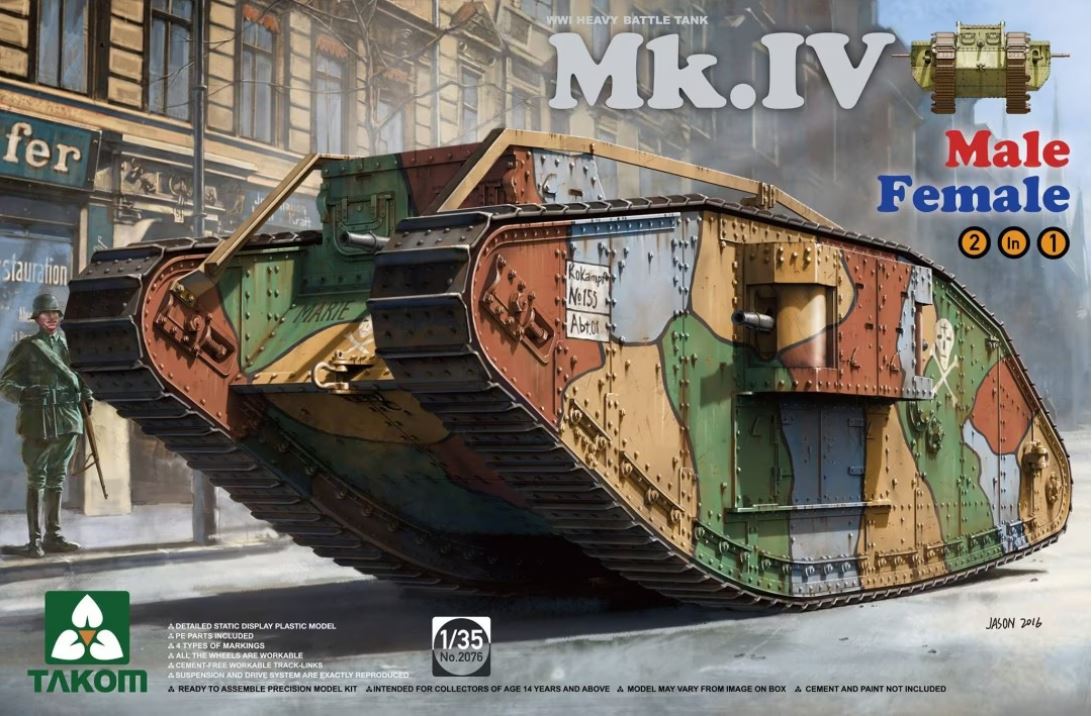 1/35 WW I Heavy Battle Tank Mk.IV 2in1 Special Edition