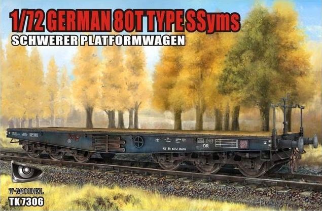Fotografie 1/72 German 80T Type SSyms Schwerer Plattformwagen