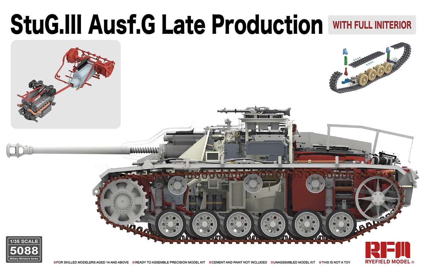 Fotografie 1/35 StuG.III Ausf.G Late Production with full interior