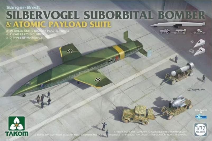 1/72 SILBERVOGEL Suborbital bomber&atomic payload suite
