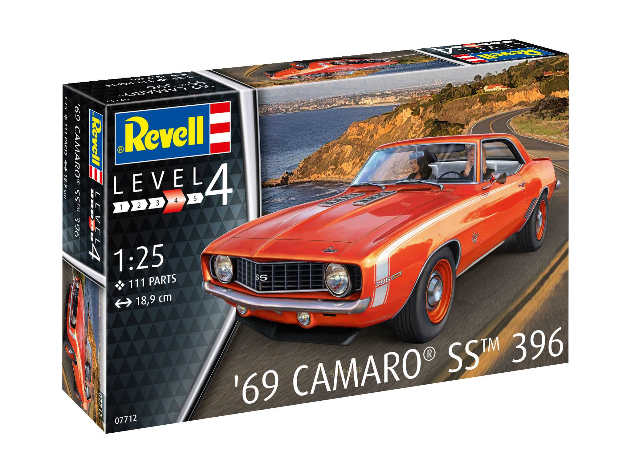 Fotografie Plastic ModelKit auto 07712 - 69 Camaro SS (1:25)