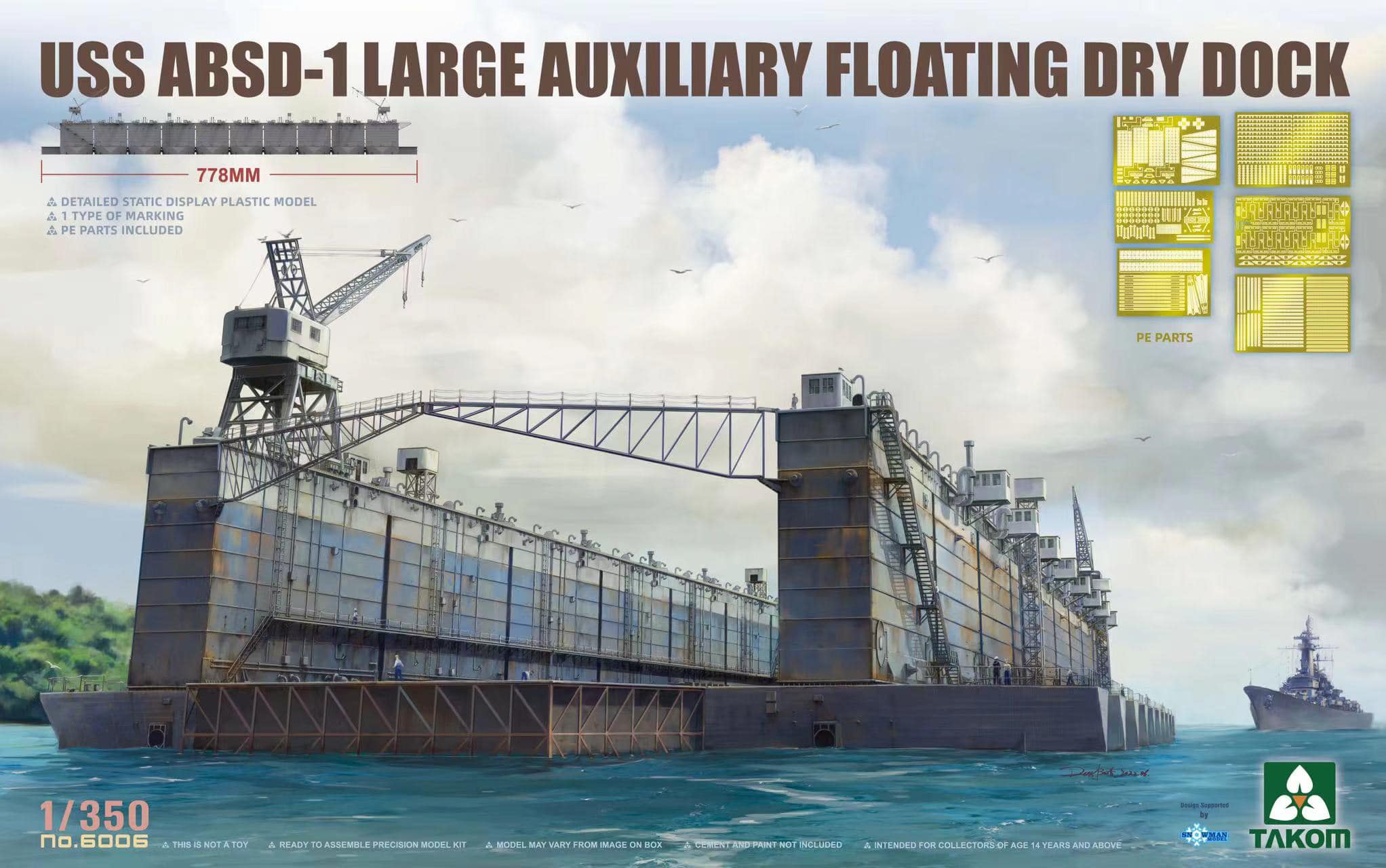 Fotografie 1/350 USS ABSD-1 Large Auxiliary Floating Dry Dock