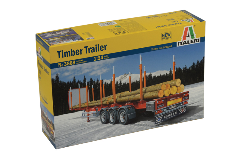 Fotografie Model Kit návěs 3868 - TIMBER TRAILER (1:24)