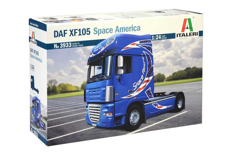 Fotografie Model Kit truck 3933 - DAF XF105 Space America (1:24)
