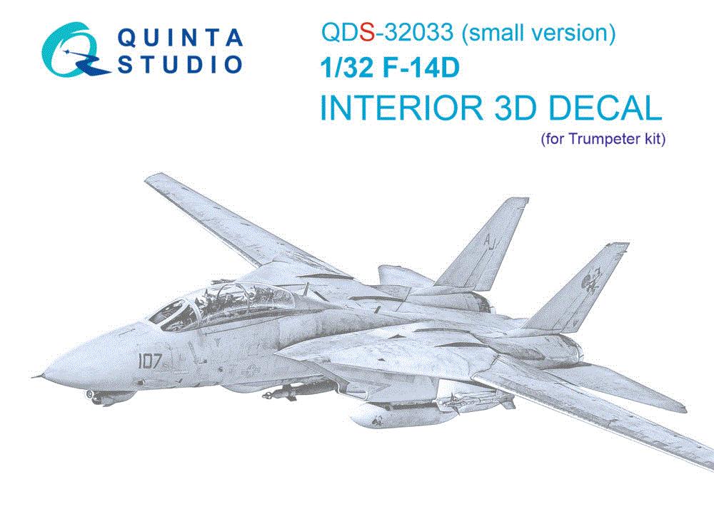 1/32 F-14D 3D-Printed & col.Interior (TRUMP) SMALL