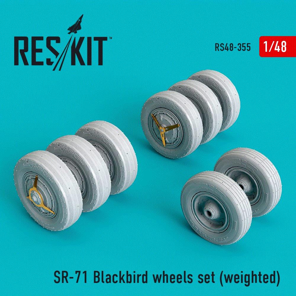 1/48 SR-71 Blackbird wheels set (weighted)