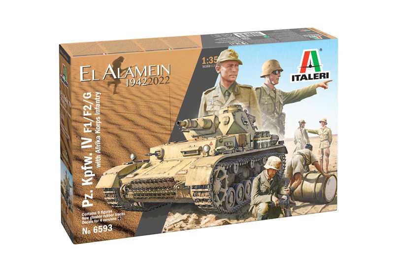 Fotografie Model Kit tank 6593 - Pz. IV F1/F2/G with Afrika Korps (1:35)