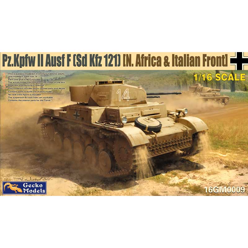 1/16 Pz.kpfw II (Sd.Kfz. 121) Ausf. F (N.Africa&Italia)