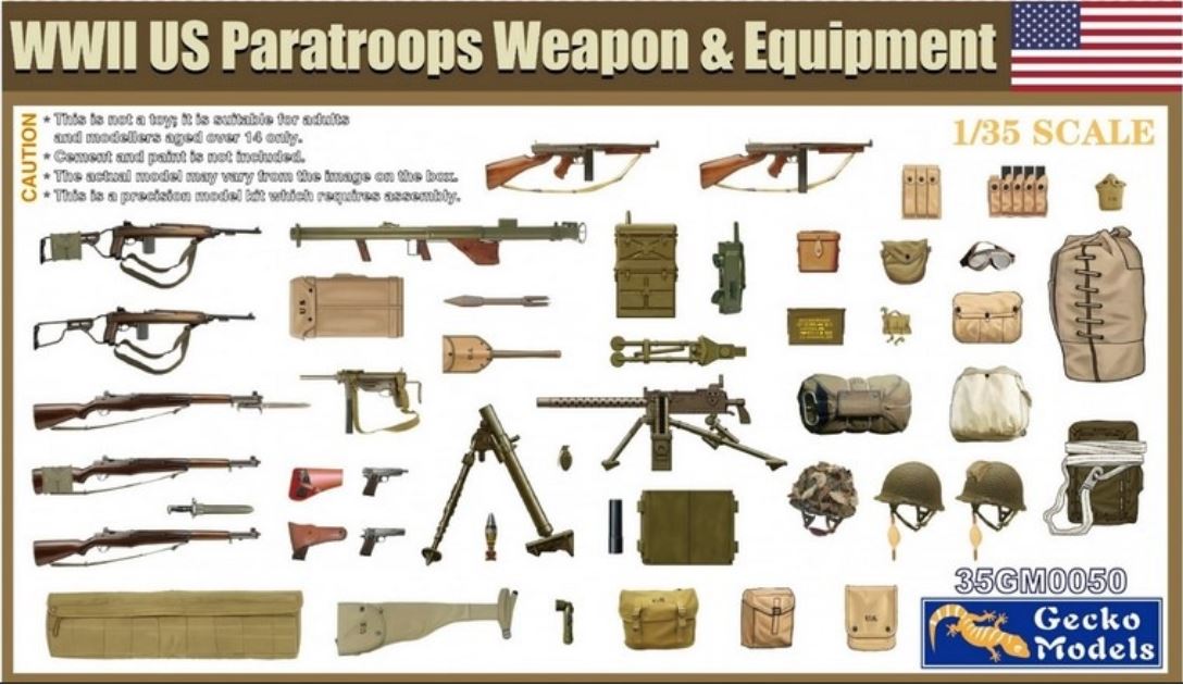 Fotografie 1/35 WWII US Paratroops Weapon & Equipment