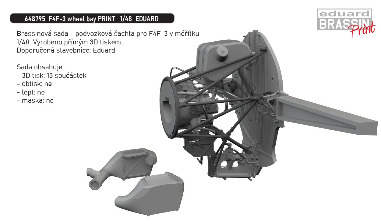 1/48 F4F-3 wheel bay PRINT (EDUARD)