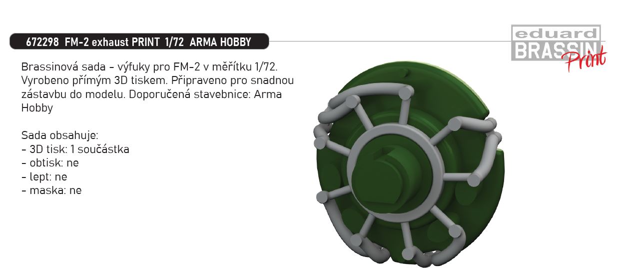 1/72 FM-2 exhaust PRINT (ARMA HOBBY)