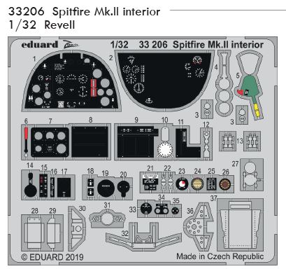 1/32 Spitfire Mk.II interior (REVELL)