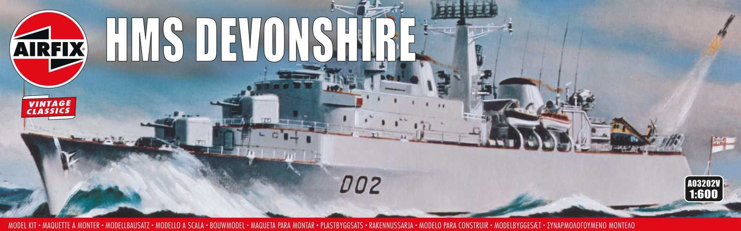 Fotografie Classic Kit VINTAGE loď A03202V - HMS Devonshire (1:600)