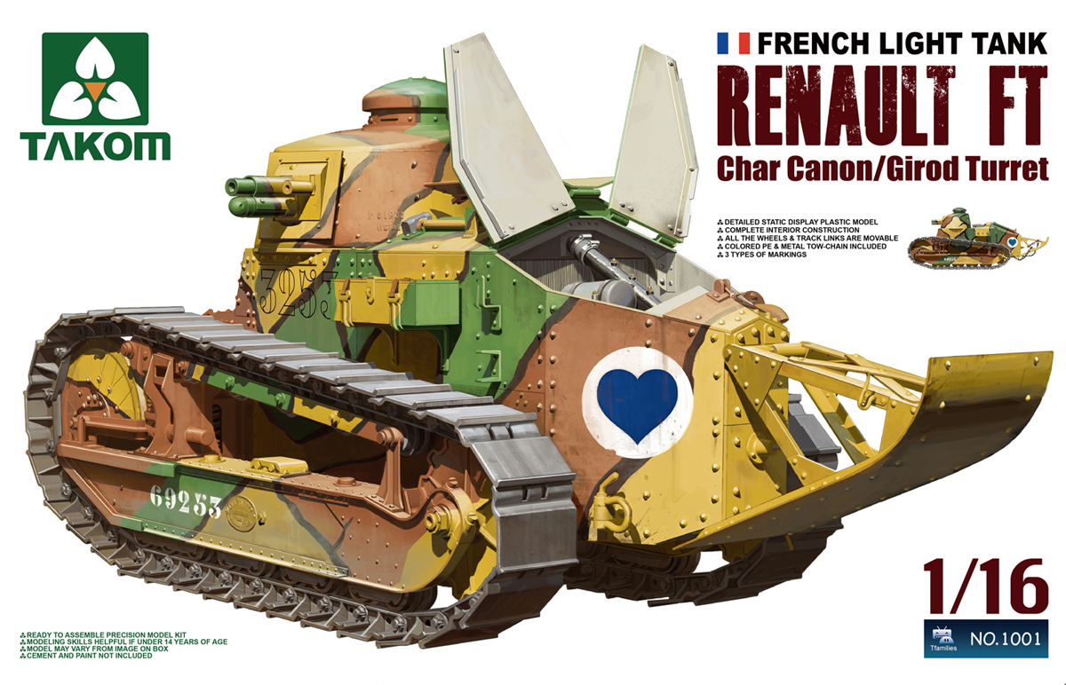 1/16 Renault FT-17 Char Canon (Girod turret)