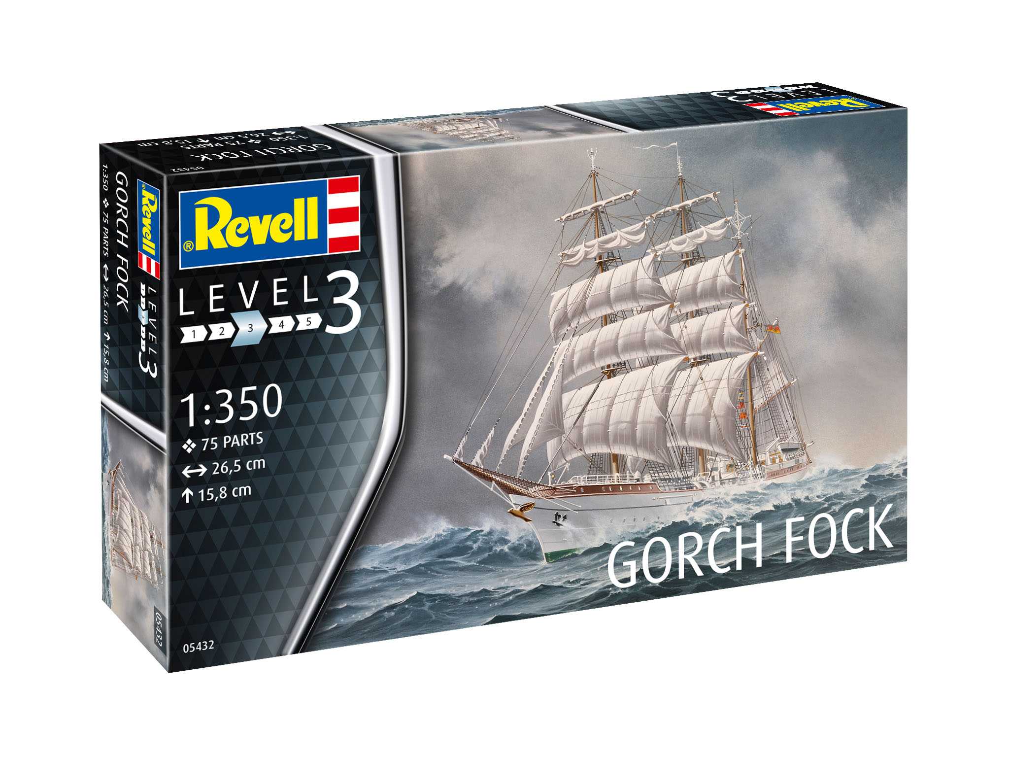 Plastic ModelKit loď 05432 - Gorch Fock (1:350)