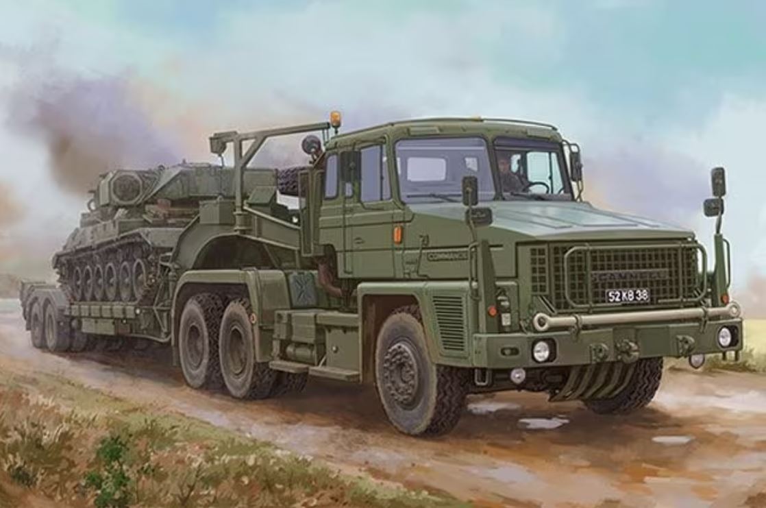 Fotografie 1/35 Scammell Commander with 62 tonne Crane Fruehauf semi-trailer