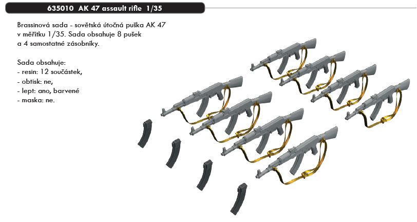 1/35 AK 47 assault rifle