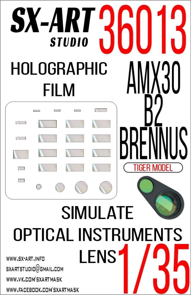 1/35 Holographic film AMX-30B2 BRENNUS (TIGER M.)