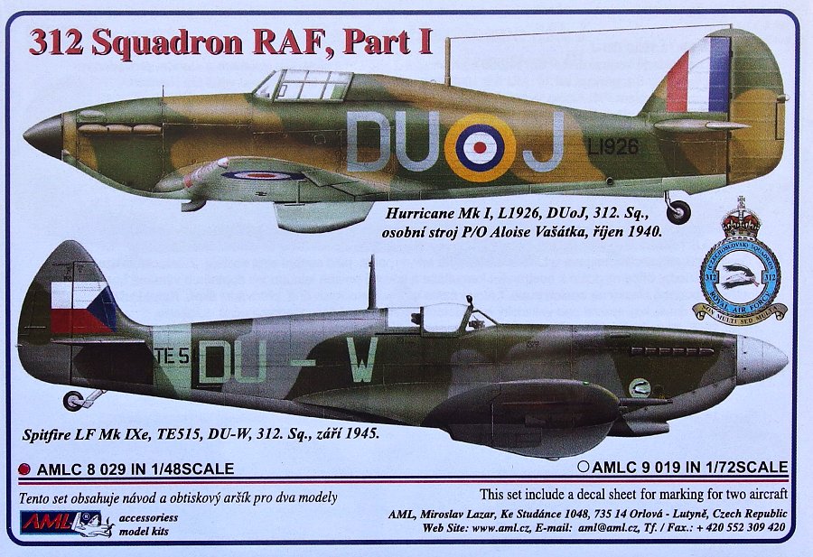 1/48 Decals 312 Squadron RAF Part I.