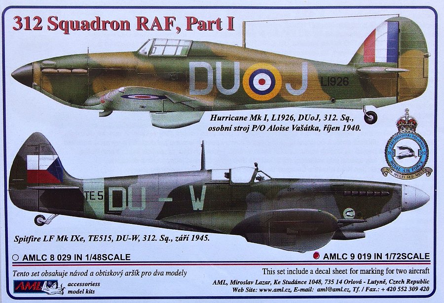 1/72 Decals 312 Squadron RAF Part I.