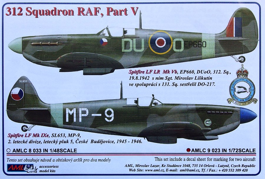 1/72 Decals 312 Squadron RAF Part V.