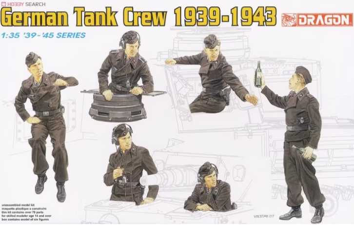 Model Kit figurky 6375 - GERMAN TANK CREW 1939-1943 (1:35)