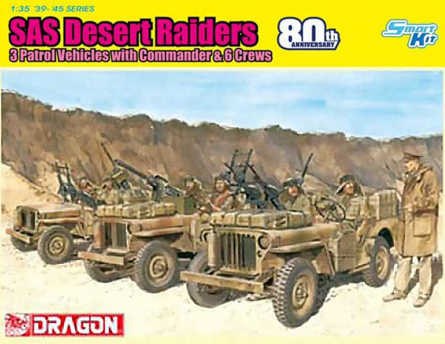 Model Kit military 6931 - SAS 4X4 Truck Unit w/Commander and Crews (SAS 80th Anniversary) (1:35)