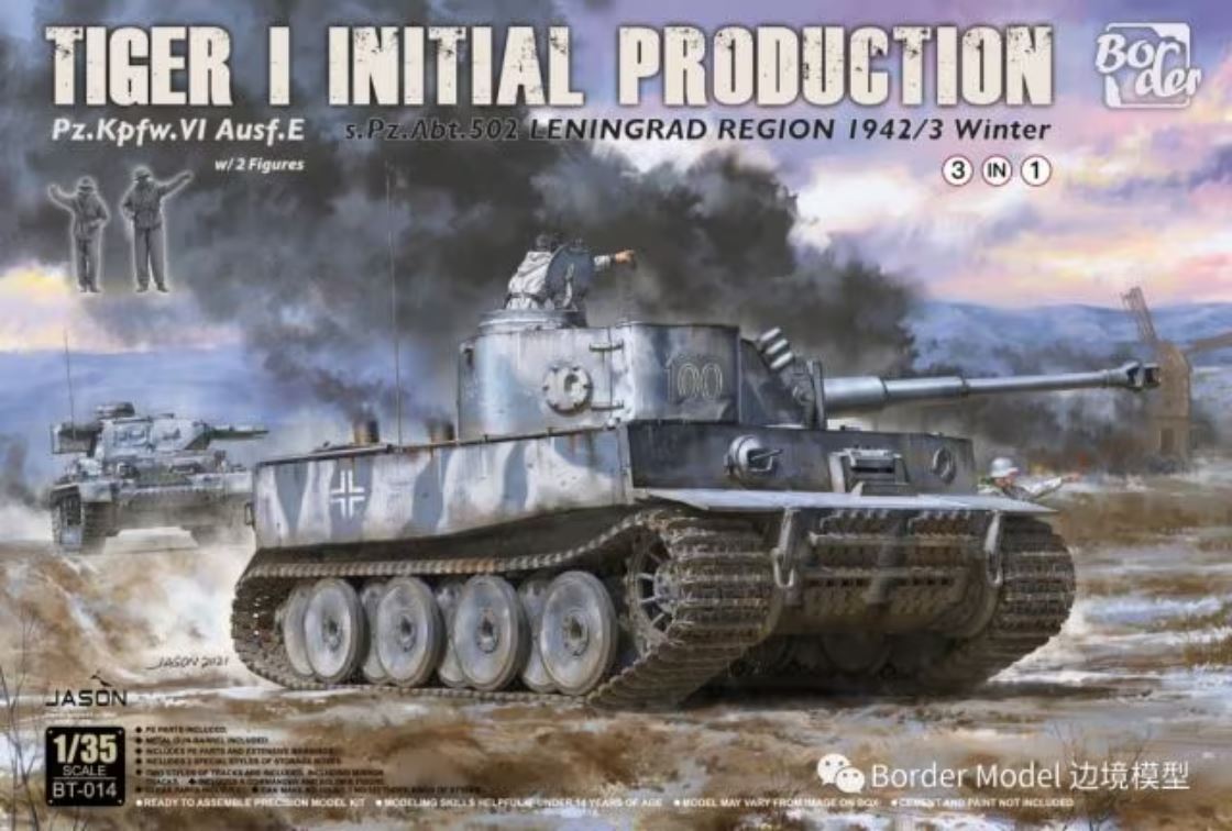 1/35 Tiger I initial production 3in1 (s.Pz.Abt.502 Leningrad Region 1942/43 Winter)