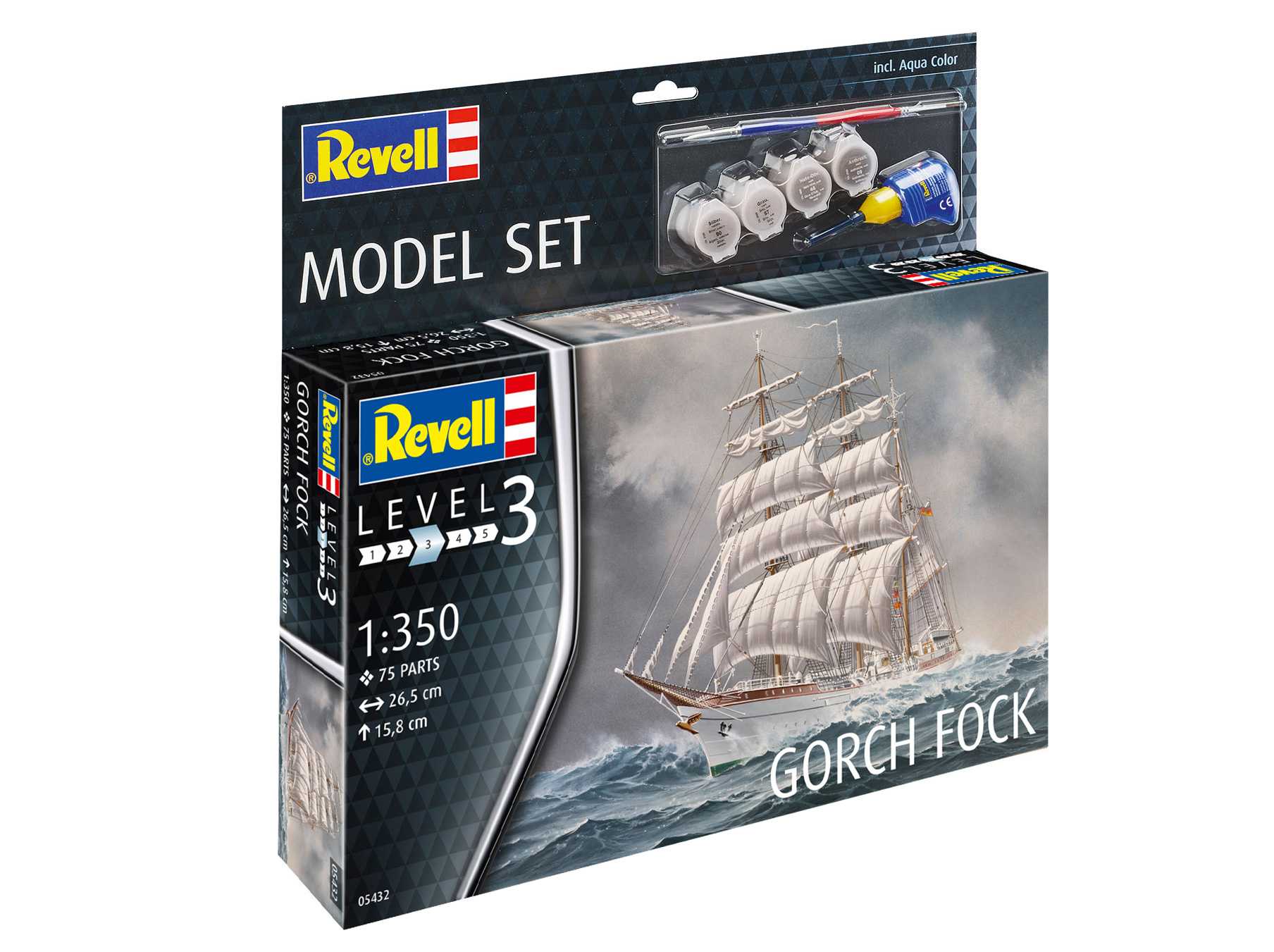 Fotografie ModelSet loď 65432 - Gorch Fock (1:350)