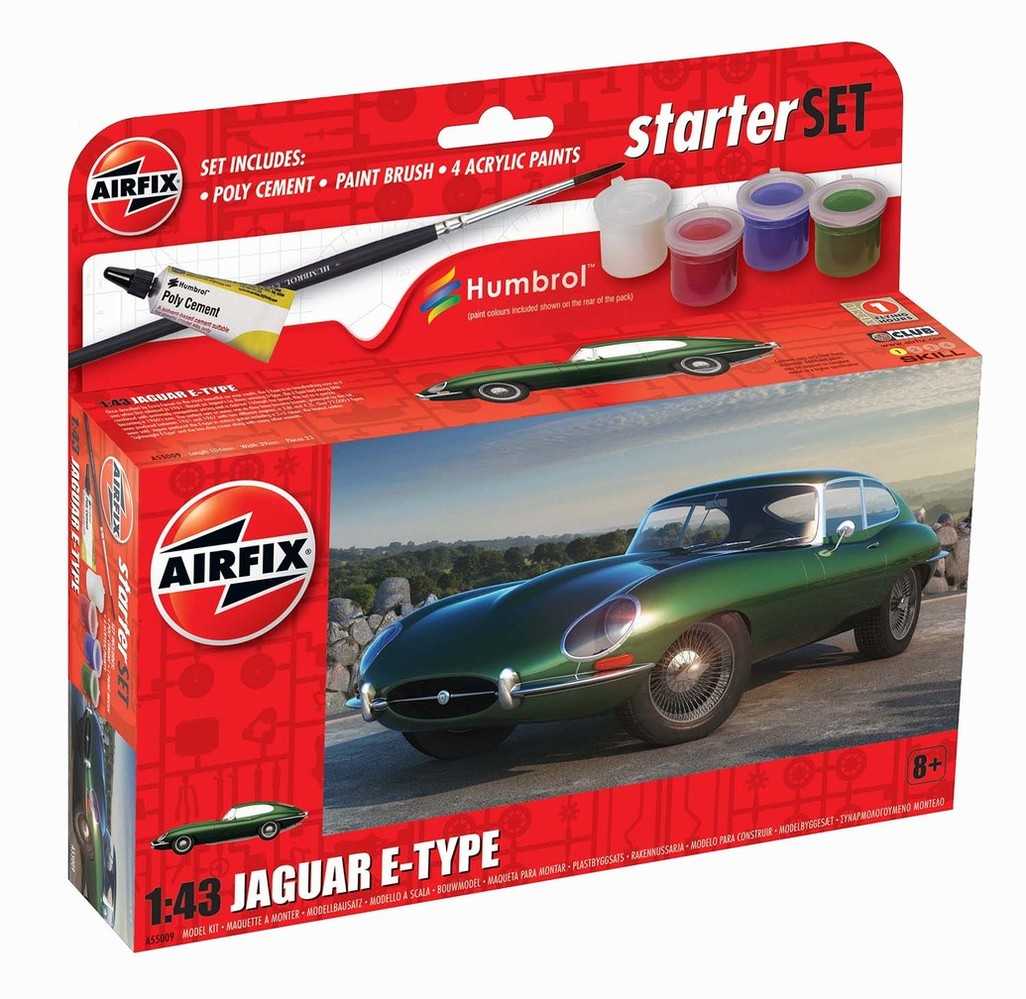 Fotografie Starter Set auto A55009 - Jaguar E-Type (1:43)