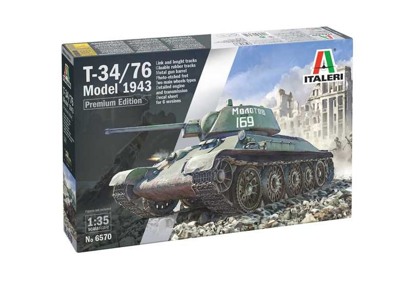 Fotografie Model Kit tank 6570 - T-34/76 Mod. 43 (1:35)